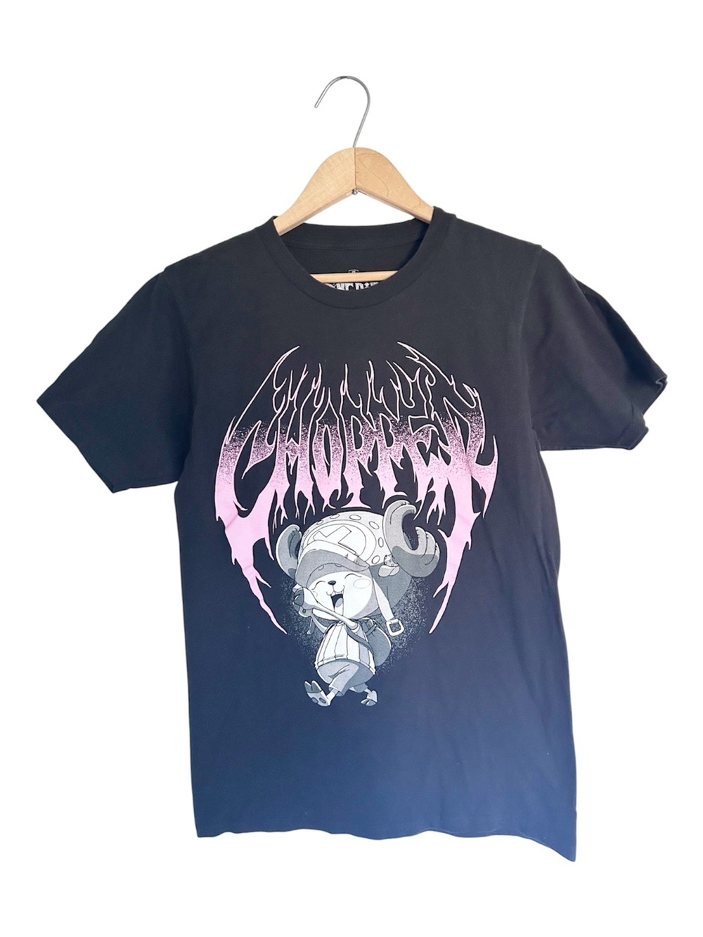 Ripple Junction One Piece Chopper Black Cotton T-Shirt Anime Size Small